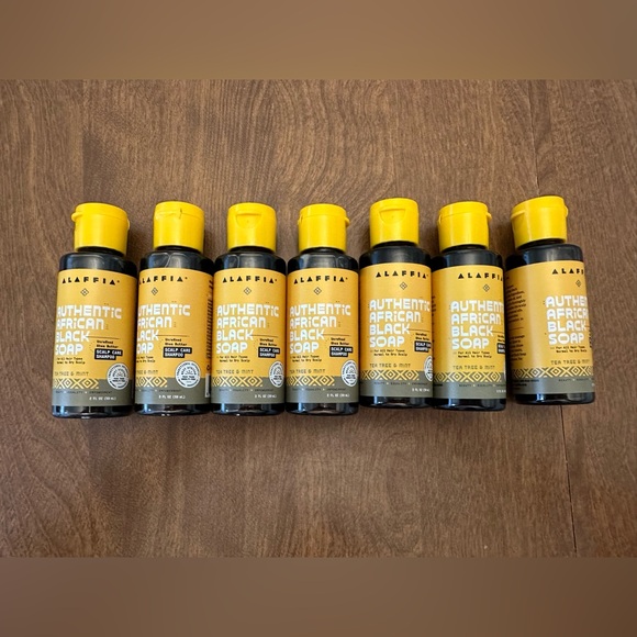Alaffia Shampoo Travel Size 2oz African Black Soap Scalp Care Tea Tree Mint 7x - Picture 1 of 5